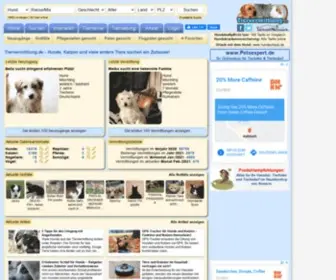 Tiervermittlung.de(Katzen und viele andere Tiere suchen ein Zuhause) Screenshot