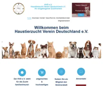 Tierzuchtverein-Deutschland.de(HVD e.V) Screenshot