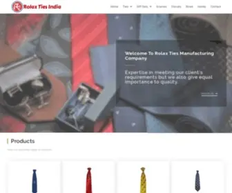 Tiesindia.com(Rolax Ties India) Screenshot