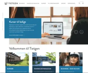 Tietgen.dk(Tag en af vores tre ungdomsuddannelser) Screenshot