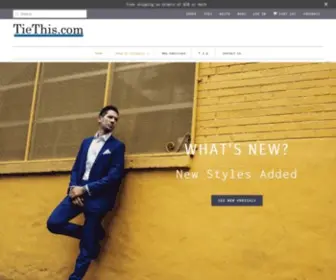 Tiethis.com(At find Luxury Neckties) Screenshot