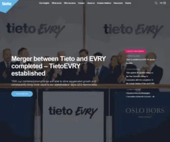 Tieto.nl(A leading Nordic IT services and software company) Screenshot