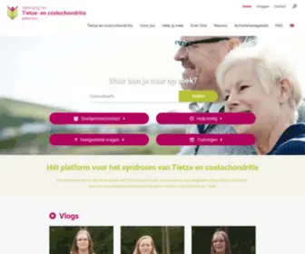 Tietze.nl(Hét platform voor het syndroom van Tietze en costochondritis) Screenshot