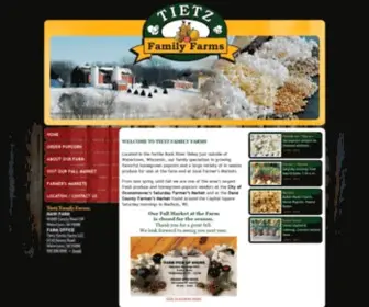 TietzFamilyfarms.com(Specializing in homegrown popcorn and seasonal produce) Screenshot