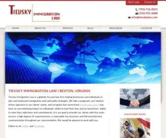 Tievskylaw.com(Tievsky Immigration Law) Screenshot