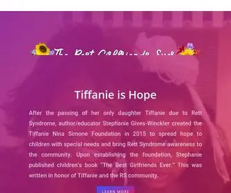 Tiffanieishope.org(The Power of Friendship) Screenshot