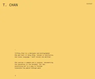 Tiffanychan.info(Interdisciplinary graphic designer who loves language) Screenshot