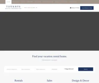 Tiffanysbeachproperties.com(Tiffanys Beach Properties) Screenshot