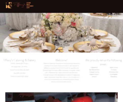 Tiffanyscatering.net(Catering And Bakery In Monterey Park) Screenshot