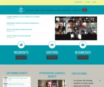 Tiffinohio.gov(City of Tiffin) Screenshot
