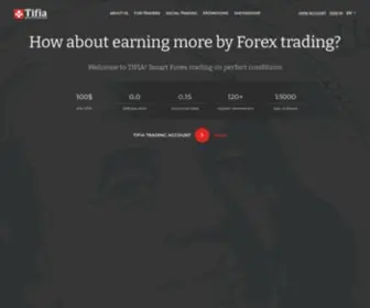 Tifia.com(Tifia Forex broker) Screenshot