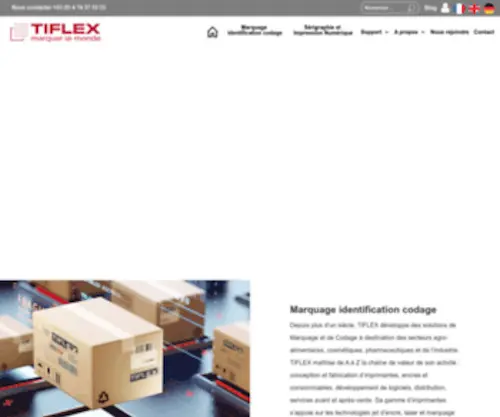 Tiflex.fr(Codage et marquage industriel) Screenshot