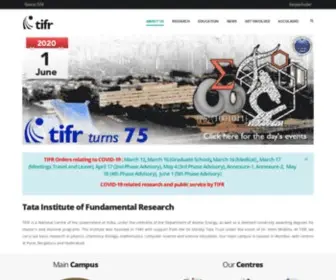 Tifr.res.in(Tata Institute of Fundamental Research) Screenshot