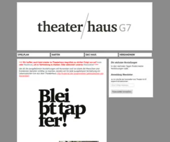 Tig7.de(Startseite Theaterhaus G7 Internationales freies Autor) Screenshot