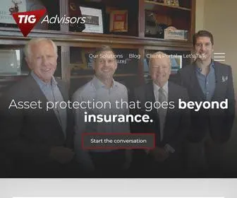 Tigadvisors.com(TIG Advisors (The Insurance Group)) Screenshot