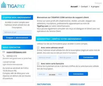 Tigapay.com(Subscriptions and online payments) Screenshot