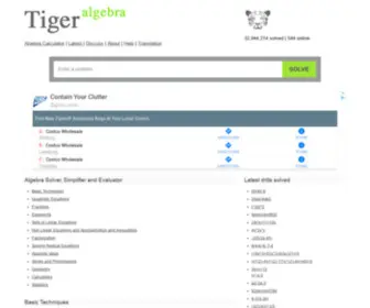 Tiger-Algebra.com(Tiger Algebra) Screenshot