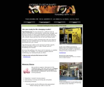 Tiger-Boxing-GYM.com(Tiger Boxing Gym Los Angeles Family Self Defense Training Fitness Club) Screenshot