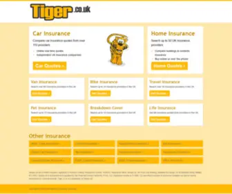 Tiger.co.uk(Compare Car Insurance) Screenshot