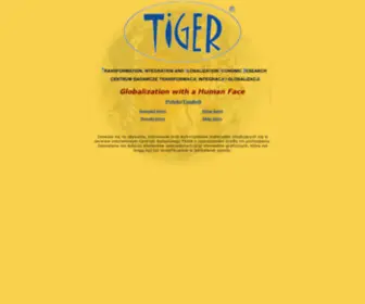 Tiger.edu.pl(Centrum Badawcze Transformacji) Screenshot