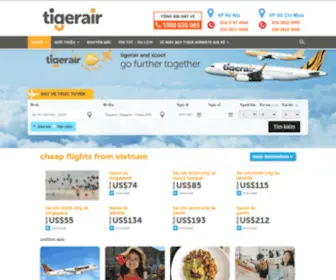 Tigerairways.biz.vn(Tiger Airways) Screenshot