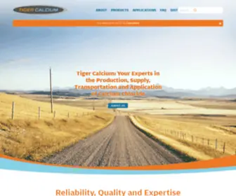 Tigercalcium.com(Calcium Chloride Producer) Screenshot