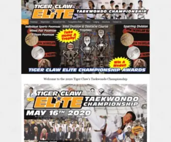 Tigerclawopentkd.com(Tiger Claw's Taekwondo Championship) Screenshot