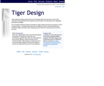 Tigerdesign.com(Tiger Design Business and Media Services Home) Screenshot