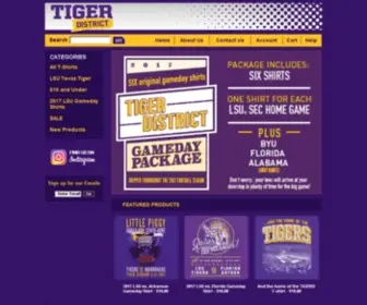 Tigerdistrict.com(LSU Tigers Gear) Screenshot
