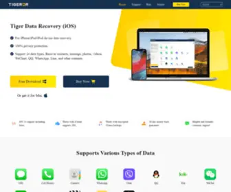 Tigerdr.com(IPhone data recovery) Screenshot