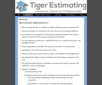 Tigerestimating.com(Tiger Estimating) Screenshot