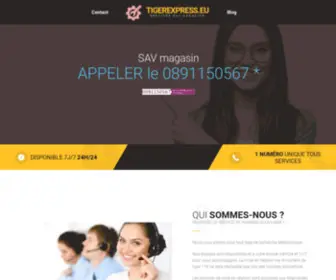 Tigerexpress.eu(SAV (service après vente) magasins) Screenshot