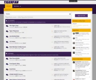 Tigerfan.com(LSU Sports Forum) Screenshot