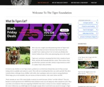 Tigerfdn.com(What Do Tigers Eat) Screenshot