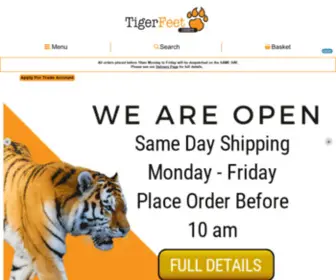 Tigerfeetdirect.com(Party Supplies) Screenshot