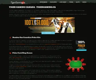 Tigergaming.ca(Tiger Gaming Canada) Screenshot