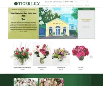 Tigerlilyflorist.com(Charleston Florist) Screenshot