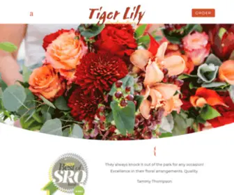 Tigerlilyflowers.com(Tiger Lily Flowers) Screenshot