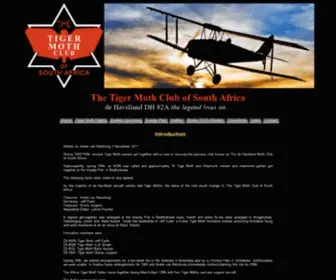 Tigermothclub.co.za(Tiger Moth Club of South Africa) Screenshot