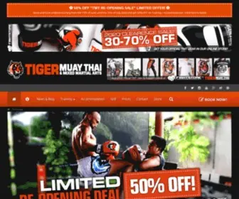 Tigermuaythai.com(Tiger Muay Thai in Phuket) Screenshot