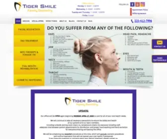 Tigersmiledental.com(Baton Rouge Dentist) Screenshot