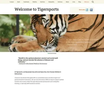 Tigersports.eu(Sportmassage en voeding in Haarlem) Screenshot