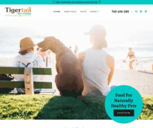 Tigertailfoods.com(Pet Food) Screenshot