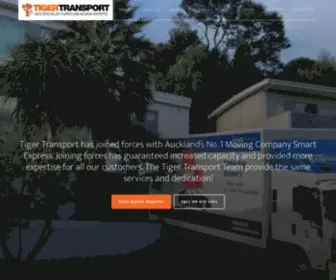 Tigertransport.co.nz(Tiger Transport has joined forces with Smart Express Moving and Delivery) Screenshot