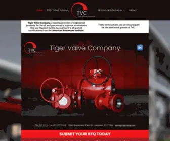 Tigervalve.com(Tiger Valve Company) Screenshot