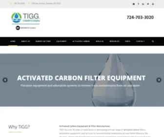 Tigg.com(Activated Carbon Water Treatment Equipment & Filters TIGG) Screenshot