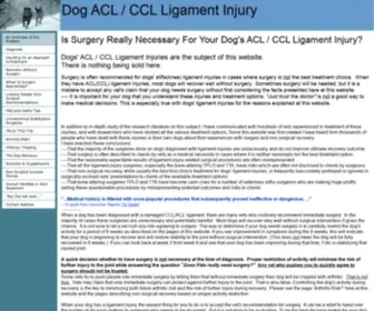 Tiggerpoz.com(Dog ACL Injury) Screenshot