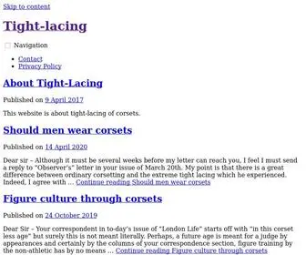 Tight-Lacing.com(Tight Lacing) Screenshot