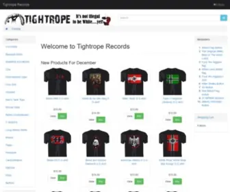 Tightroperecords.com(Tightrope Records) Screenshot