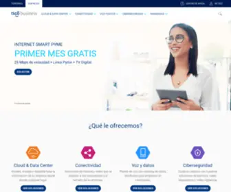 Tigobusiness.com.ni(Bienvenido a Tigo Business) Screenshot